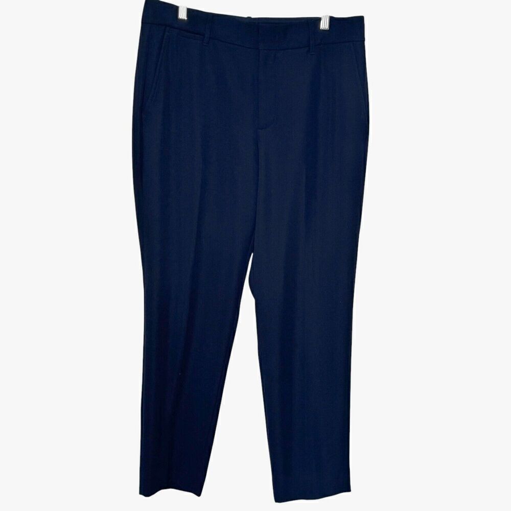 Vince Black Pants Size 12 Tapered Ankle Career Work Pant - Picture 2 of 11